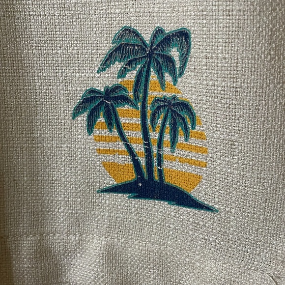 Mens Linen Look Beach Shorts. Size M New With Tags - Picture 3 of 5